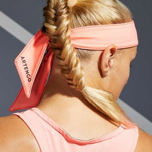 Повязка на голову для тенниса персиковая artengo