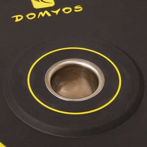 Бамперный диск для штанги 15 кг, внутренний диаметр 50 мм DOMYOS