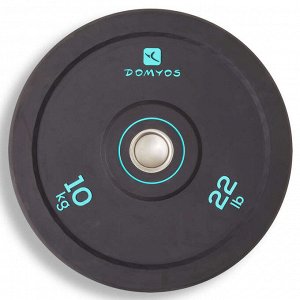 Бамперный диск для штанги 10 кг, внутренний диаметр 50 мм DOMYOS