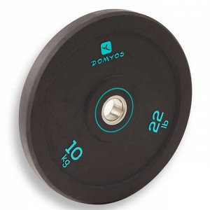 Бамперный диск для штанги 10 кг, внутренний диаметр 50 мм DOMYOS