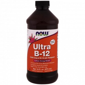 Now Foods, Ultra B-12, 16 жидких унций (473 мл)