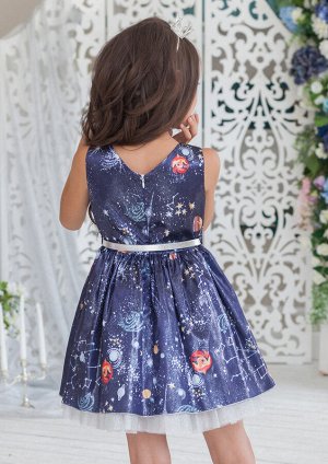 Андромеда нарядное платье т.синий