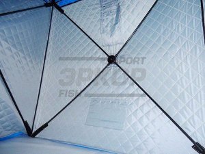 Палатка рыбака СВВ Ice Cube Pro 6 4-6 мест разм 355,6х177,8х203,2 см стёганая