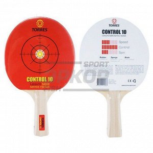 Набор для настольного тенниса Torres Control 10 2 ракетки 3 мяча сетка
