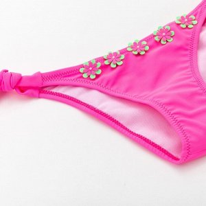 Трусы купальные для девочек с декором MINAKU "Sunny Life", рост 68-74 (1) см, цвет розовый