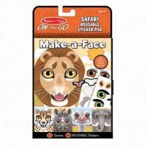 Набор стикеров "Создай мордочку Сафари" (многоразовые) ТМ" Melissa&Doug"(АМЕРИКА).