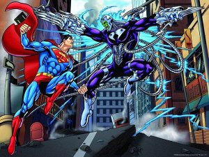 Пазл SUPER 3D «Супермен против Электро (Superman vs Electro)» 6+