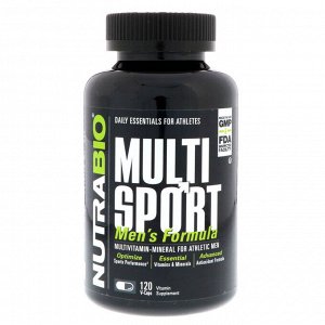 NutraBio Labs, формула для мужчин MultiSport, 120 вегетарианских капсул