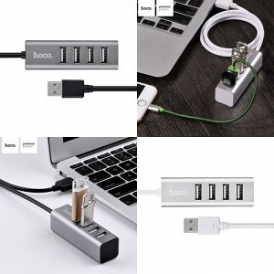 USB 2.0 HUB Hoco HB1 4 порта, арт.010548