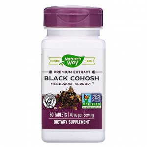 Nature&#x27 - s Way, Black Cohosh, 40 mg, 60 Tablets