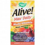 Nature&amp;#x27 - s Way, Живой! Max3 Daily, мультивитамины, 90 таблеток