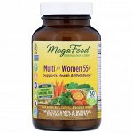 MegaFood, Мультивитамины для женщин 55+, 60 таблеток