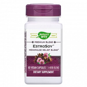Nature&#x27 - s Way, EstroSoy, средство при менопаузе, 60 вегетарианских капсул