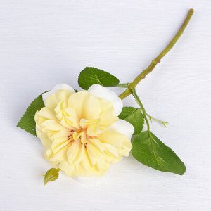Цветы искусственные "Цветок шиповника" 8*26 см, жёлтый