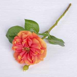 Цветы искусственные "Цветок шиповника" 8*26 см, оранжевый