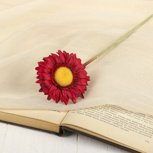 Цветок искусственный "Гербера Алмак" 8*44 см, красный