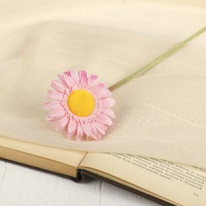 Цветок искусственный "Гербера Алмак" 8*44 см, розовый