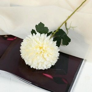 Цветы искусственные "Хризантема" 9*48 см, белый