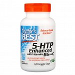 Doctor&amp;#x27 - s Best, 5-HTP, усиленный витаминами B6 и C, 120 растительных капсул