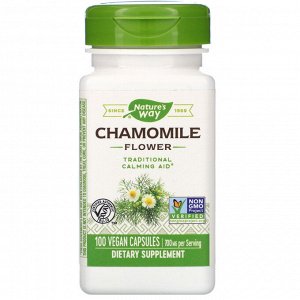 Nature&#x27 - s Way, Chamomile Flower, 700 mg, 100 Vegan Capsules