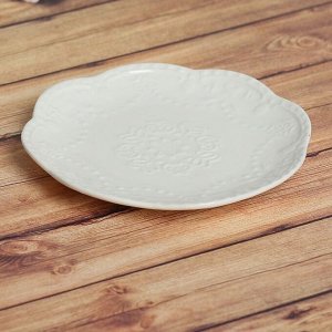 Тарелка пирожковая «Сьюзен», d=15 см, цвет белый