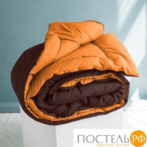 Одеяло 'Sleep iX' MultiColor 250 гр/м, 220х240 см, (цвет: Оранжевый+Темно-коричневый) Код: 4605674012210