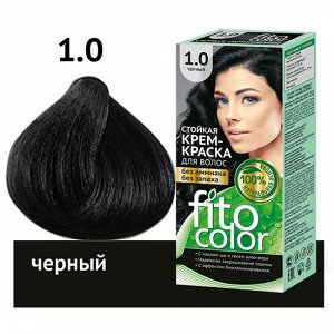 Стойкая крем-краска для волос серии "Fitocolor", тон 1.0 черный 115 мл