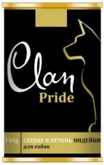 Clan Pride влажный корм для собак Сердце и печень индейки 340гр