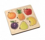 Игра развивающая деревянная &quot;Фрукты&quot; (21х21см)