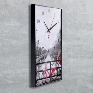 Часы настенные, серия: Город, "Романтическая прогулка", 57х35х4 см, микс
