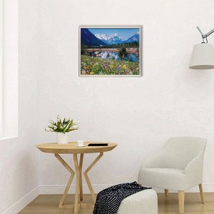 Картина "Поляна в горах" 43х53 см