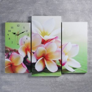 Часы настенные модульные «Сиреневые цветы», 60 х 80 см