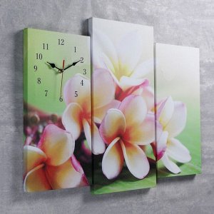 Часы настенные модульные «Сиреневые цветы», 60 х 80 см