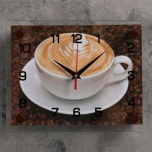 Часы настенные, серия: Кухня, "Чашка кофе", 20х26  см, микс