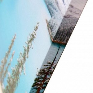 Модульная картина "Горное озеро" (3-35х35) 35х105 см