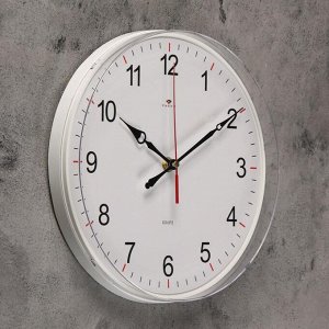 Часы настенные круглые "Классика", в ассортименте 25 см