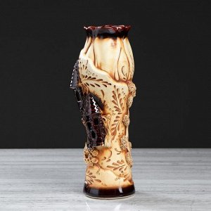 Ваза керамика настольная "Азалия", с замками, 31 см, микс