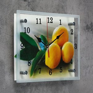 Часы настенные, серия: Кухня, "Лимонный аромат", 20х25  см, в ассортименте