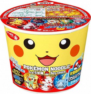 Pokemon Soy Sauce Noodle - детская лапша со вкусом соевого соуса