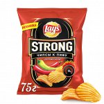 Картофельные чипсы Lay&#039;s Strong Острый Чили 75г