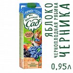 Нектар Фруктовый Сад Яблоко-Черноплодная рябина-Черника 0.95л