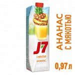 Нектар J-7 Ананас с мякотью для дет.пит. 0.97л