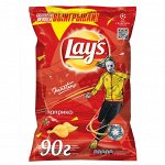 Картофельные чипсы Lay&#039;s Паприка 90г в дисплейном коробе