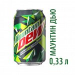 Напиток сильногазированный Mountain Dew Цитрус 0.33л Банка