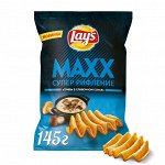 Картофельные чипсы Lay&#039;s MAXX Грибы-Сливочный соус 145г
