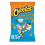 Кукурузные Снэки: лейз, хрустим, читос Cheetos Сметана и лук 85г
