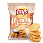 Картофельные чипсы Lay&#039;s Из Печи Лисички в сметане 85г
