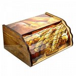 Хлебница деревянная &quot;Булочка&quot; 38х28х17см (Россия)