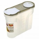 Контейнер для сыпучих продуктов пластмассовый 2,15л, 22х9х18