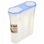 Контейнер для сыпучих продуктов пластмассовый 2,9л, 22х9х24с